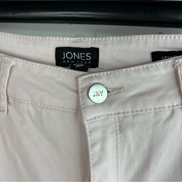 Jones New York jeans Lexington skinny crop Light Pink Straight Leg Jeans - Picture 6 of 11